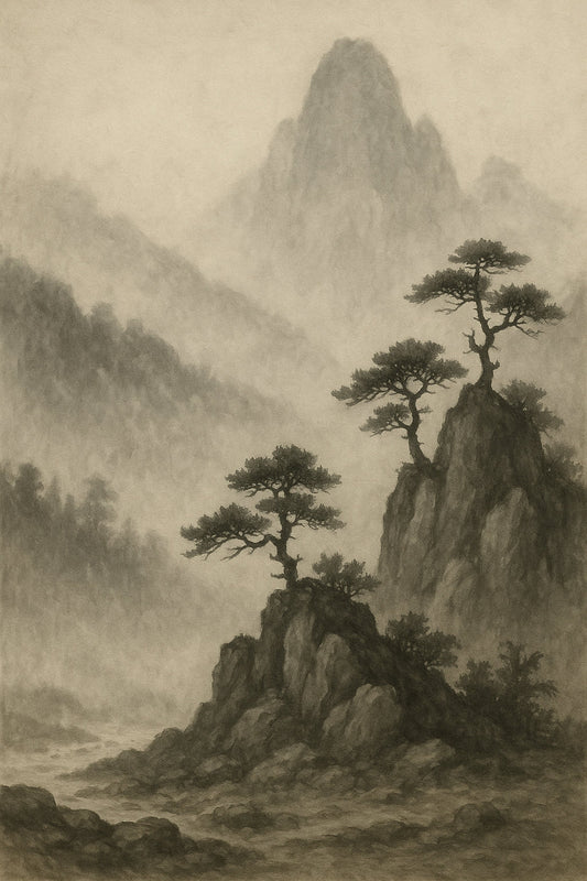 Mist-Black Mountains Impression Serene