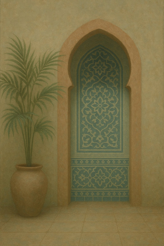 Turquoise Alcove Modern Ethereal