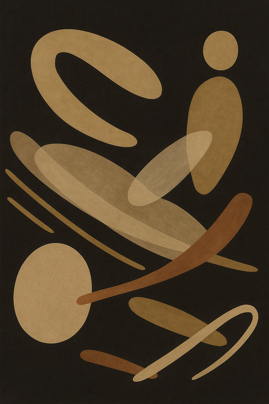 Gold Horizon Calm Abstract